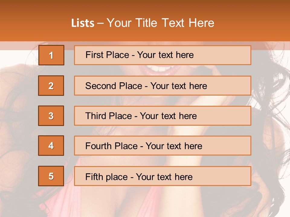 Body Relax Eyes PowerPoint Template