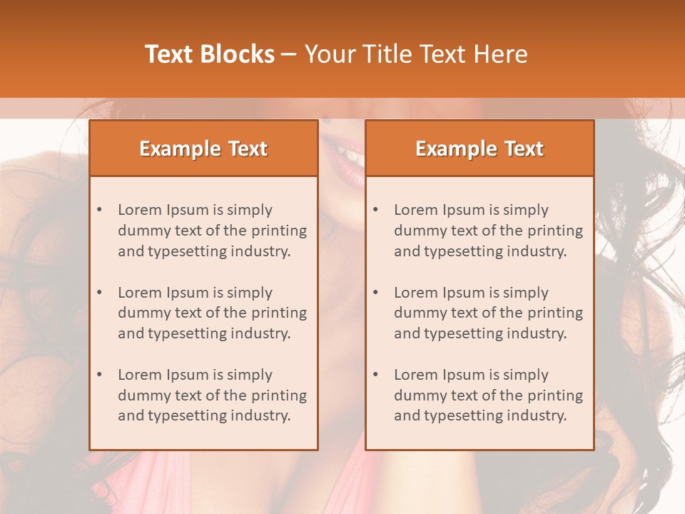 Body Relax Eyes PowerPoint Template