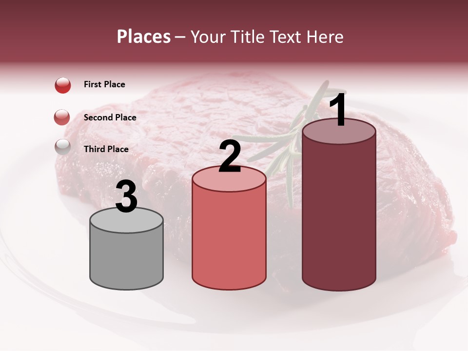Fresh Rosemary Meat PowerPoint Template