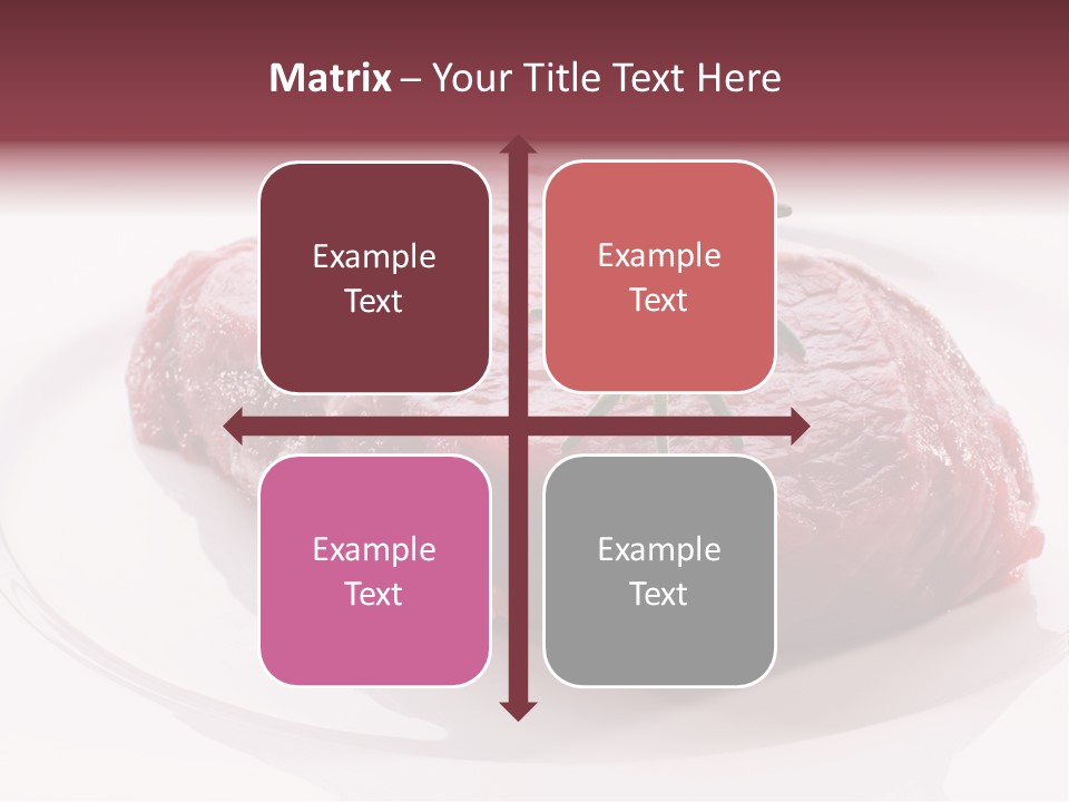 Fresh Rosemary Meat PowerPoint Template