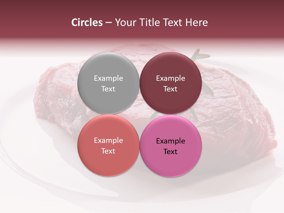 Fresh Rosemary Meat PowerPoint Template