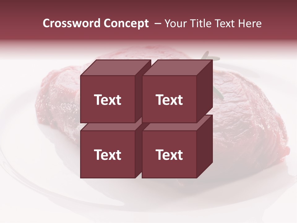 Fresh Rosemary Meat PowerPoint Template