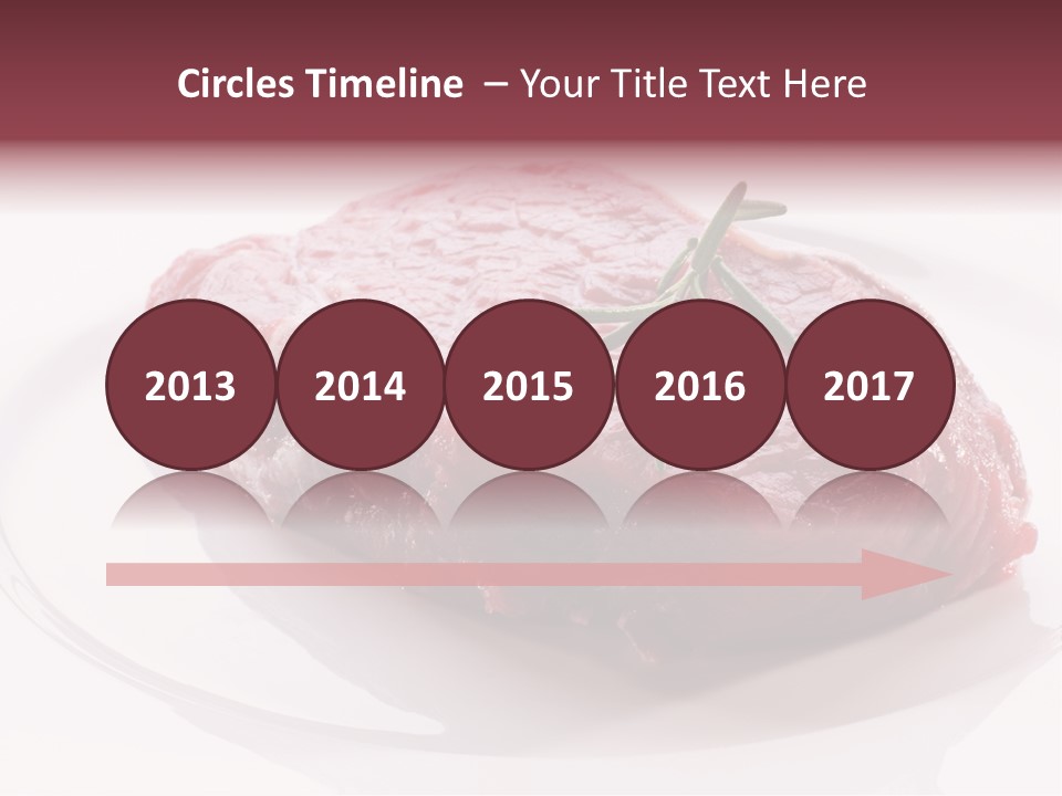 Fresh Rosemary Meat PowerPoint Template