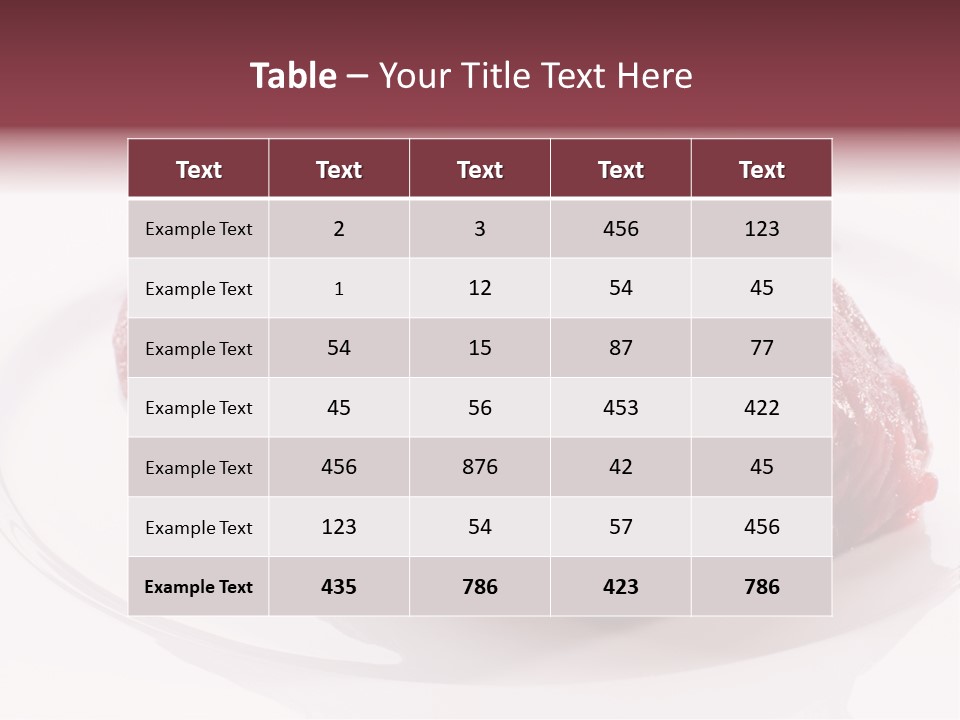 Fresh Rosemary Meat PowerPoint Template