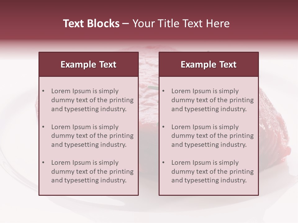 Fresh Rosemary Meat PowerPoint Template