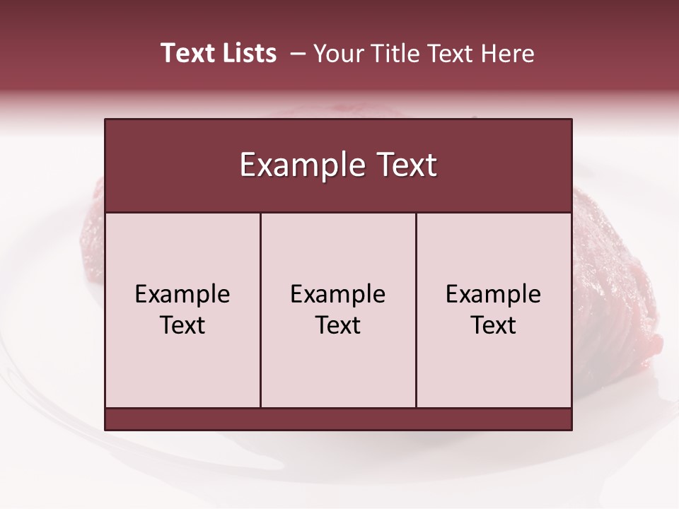 Fresh Rosemary Meat PowerPoint Template