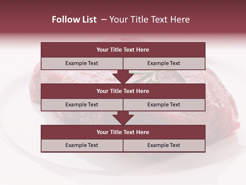 Fresh Rosemary Meat PowerPoint Template