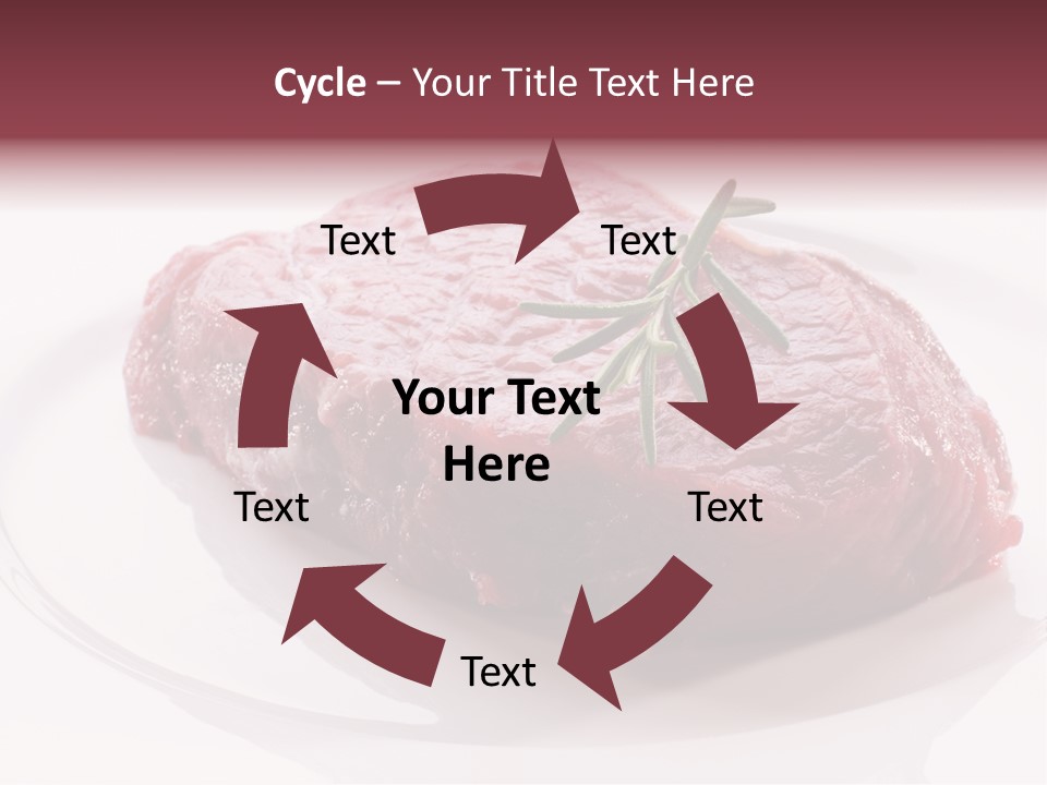 Fresh Rosemary Meat PowerPoint Template