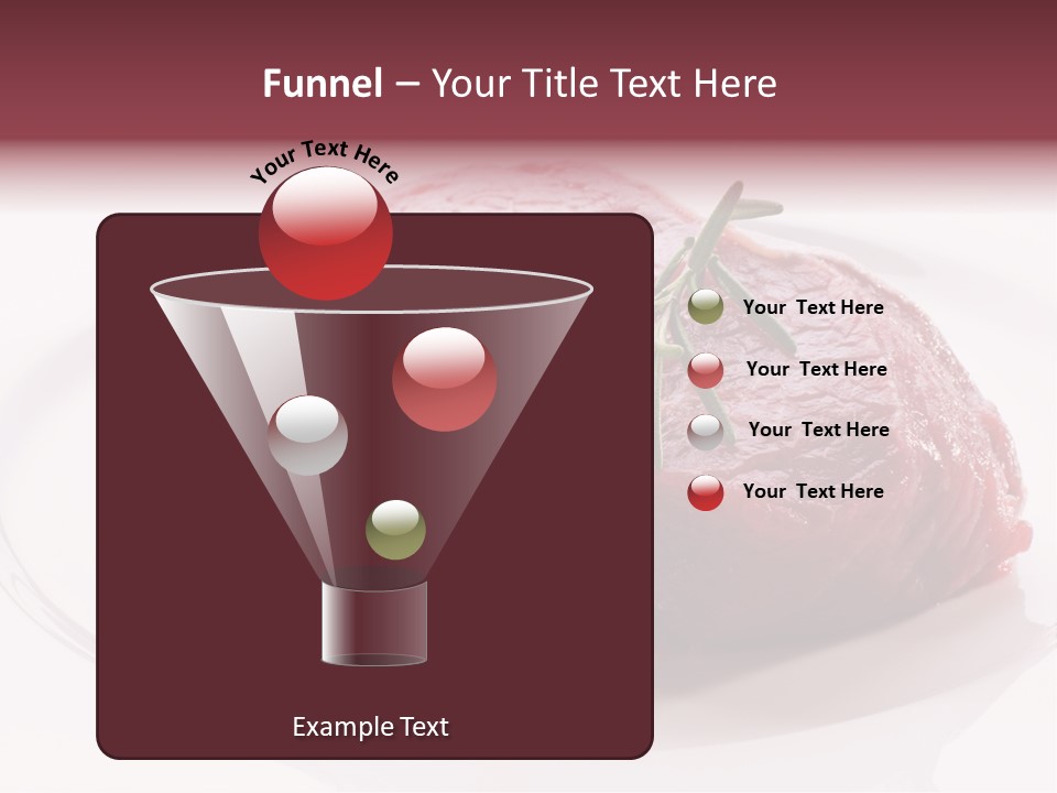 Fresh Rosemary Meat PowerPoint Template