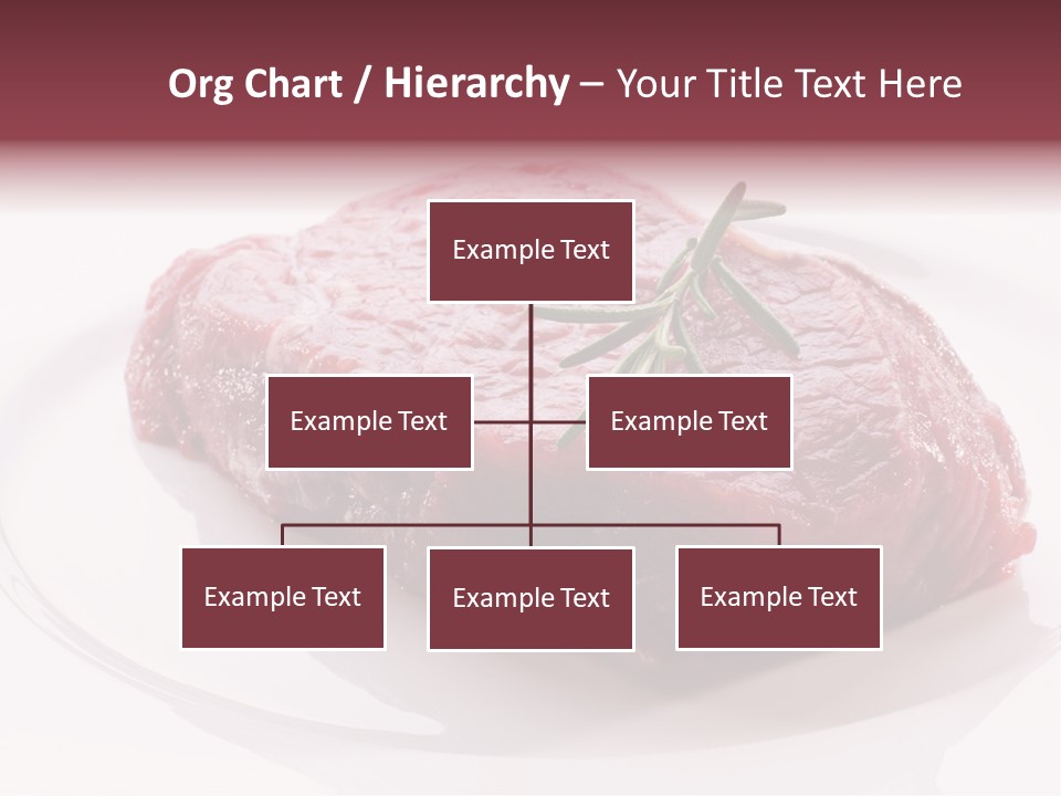 Fresh Rosemary Meat PowerPoint Template
