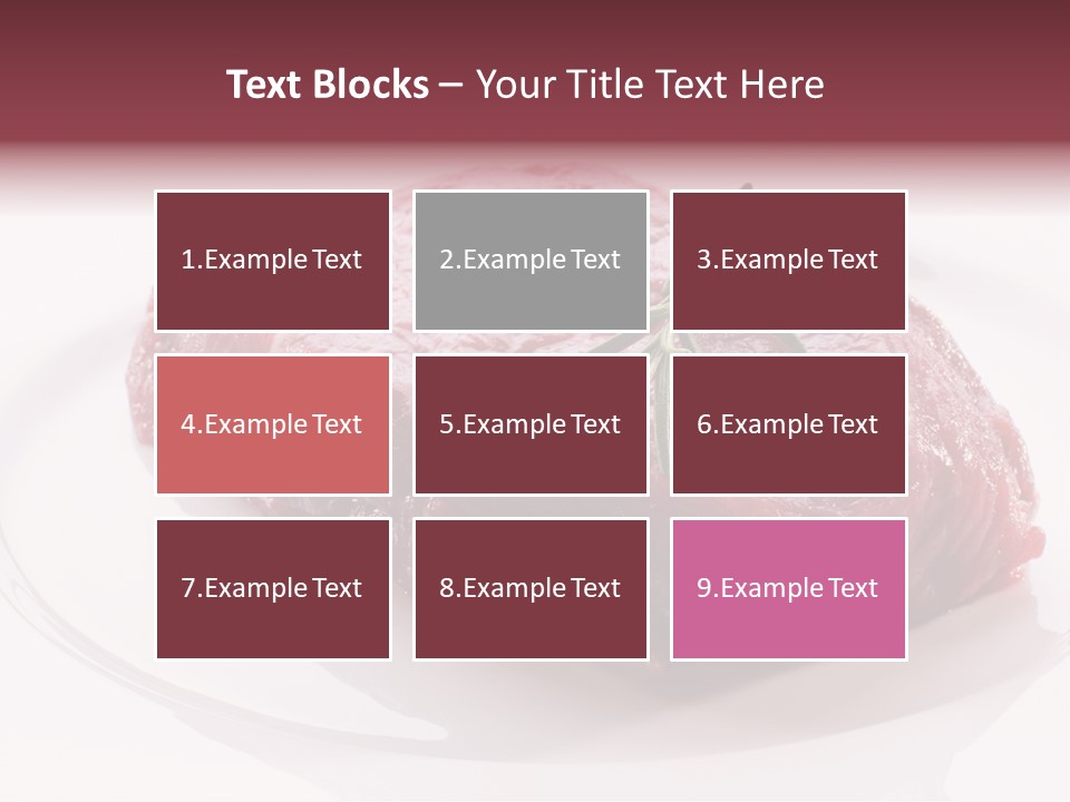 Fresh Rosemary Meat PowerPoint Template