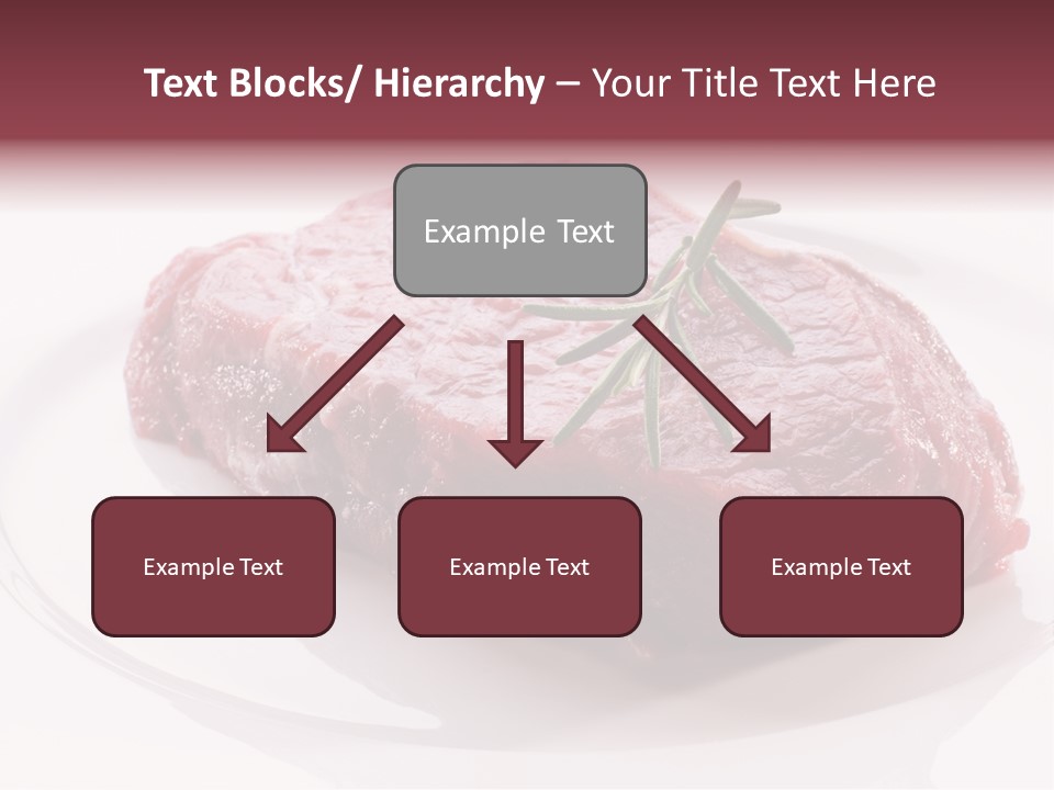 Fresh Rosemary Meat PowerPoint Template