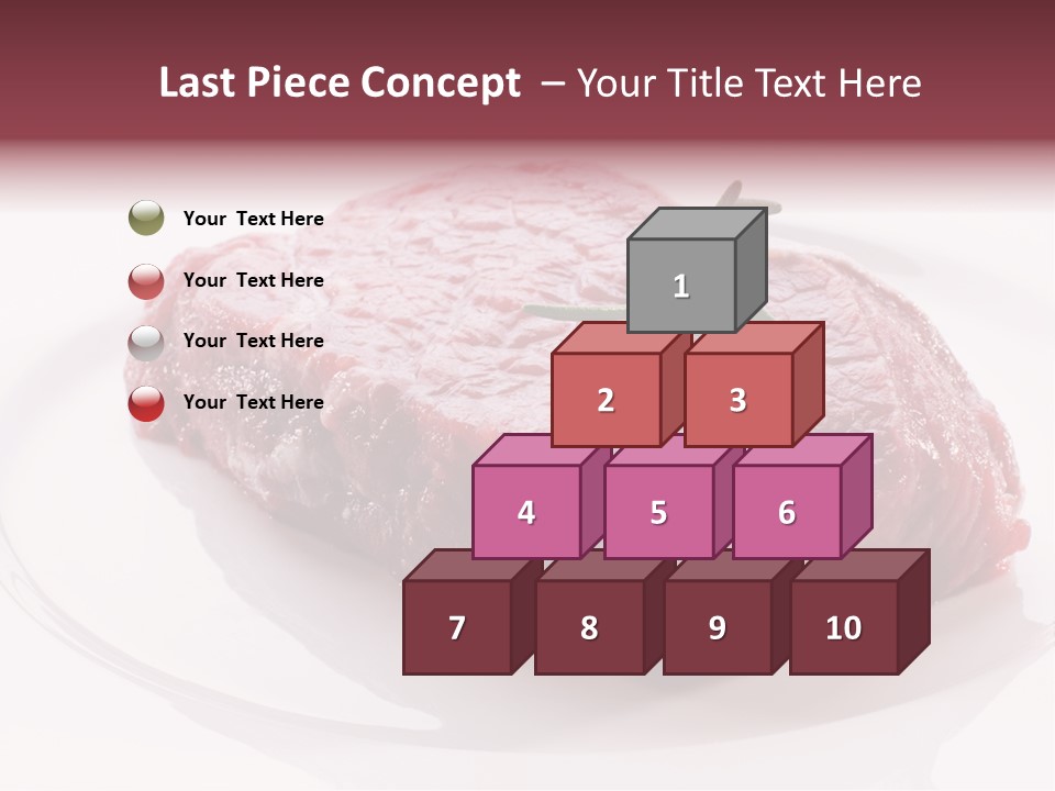 Fresh Rosemary Meat PowerPoint Template