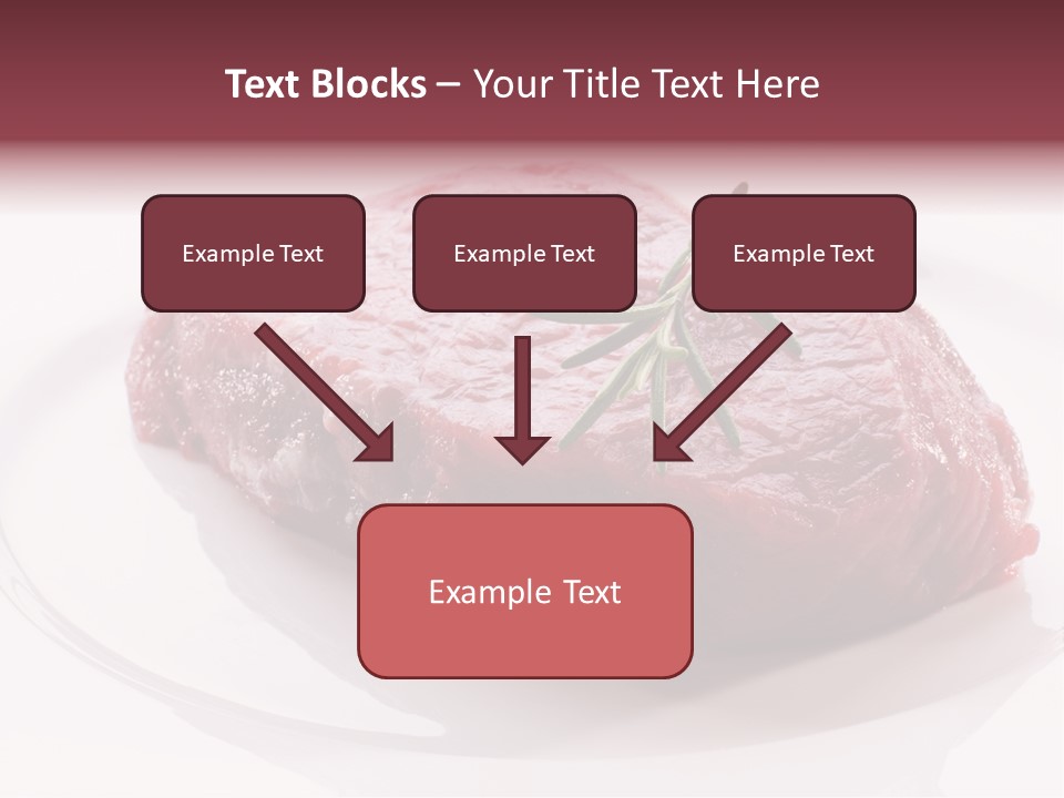 Fresh Rosemary Meat PowerPoint Template