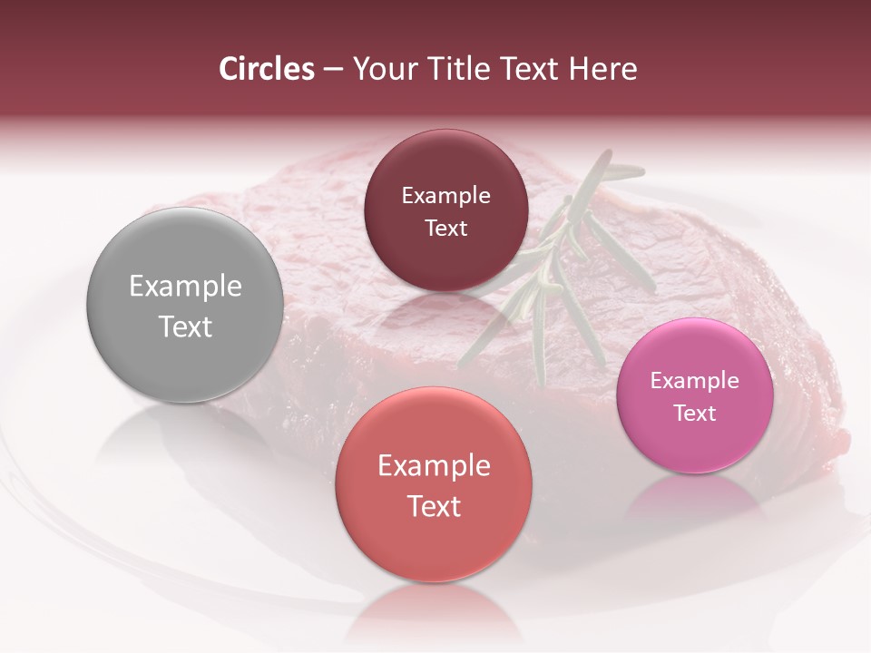 Fresh Rosemary Meat PowerPoint Template