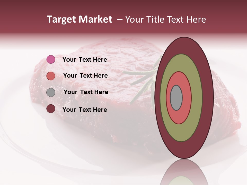 Fresh Rosemary Meat PowerPoint Template