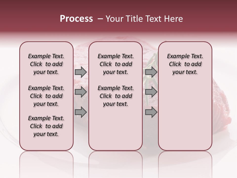 Fresh Rosemary Meat PowerPoint Template