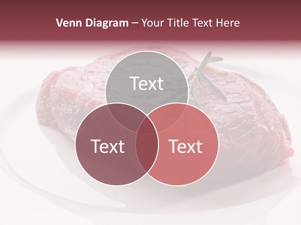 Fresh Rosemary Meat PowerPoint Template