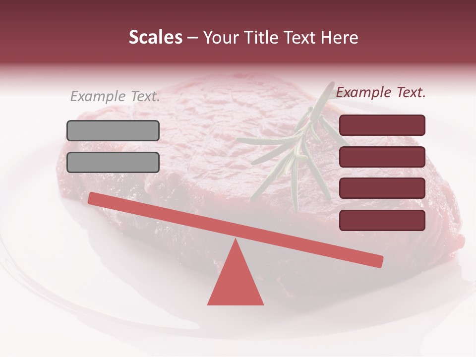 Fresh Rosemary Meat PowerPoint Template