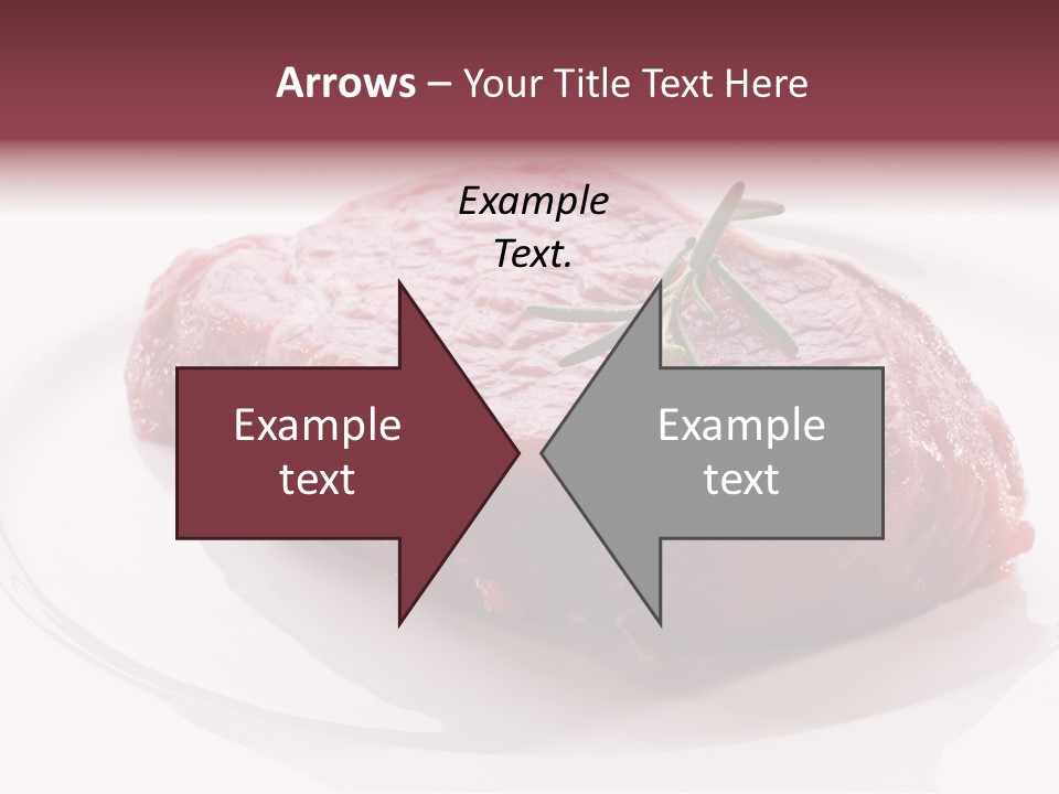 Fresh Rosemary Meat PowerPoint Template