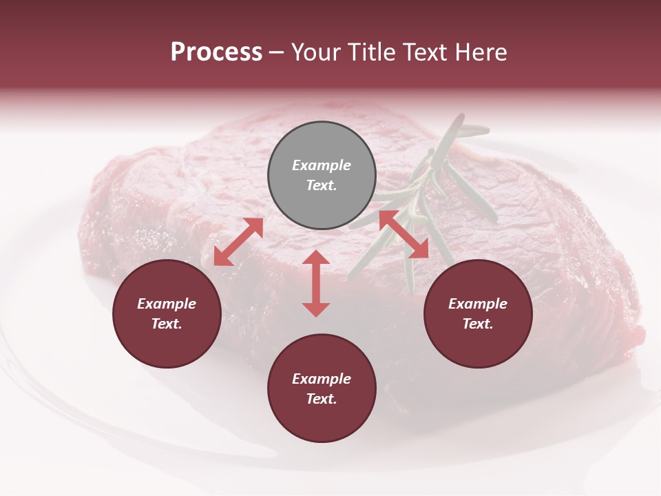 Fresh Rosemary Meat PowerPoint Template