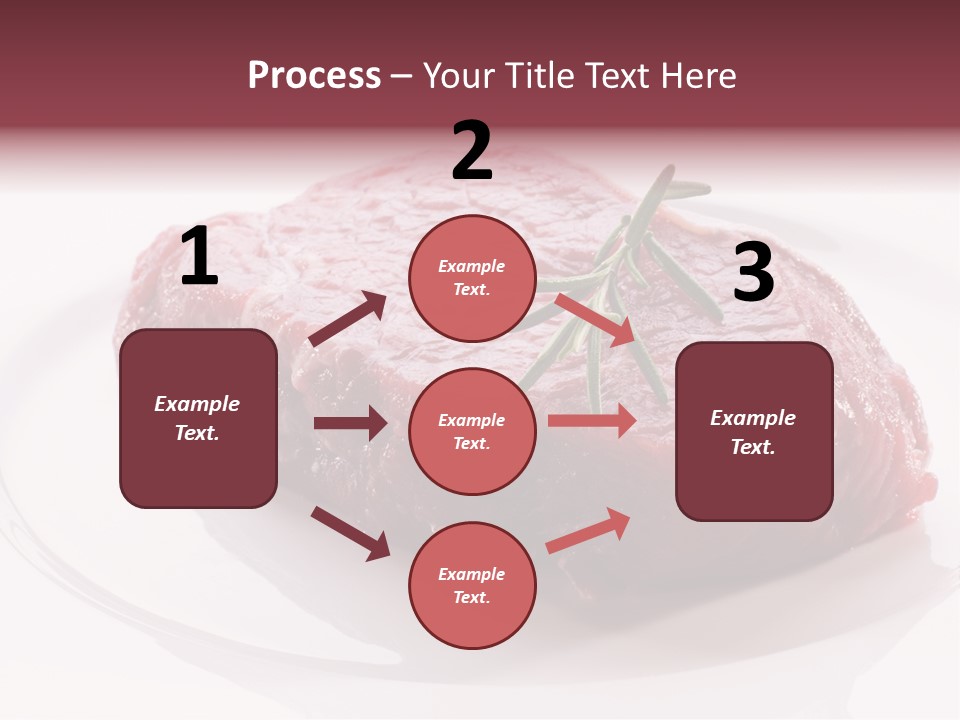 Fresh Rosemary Meat PowerPoint Template