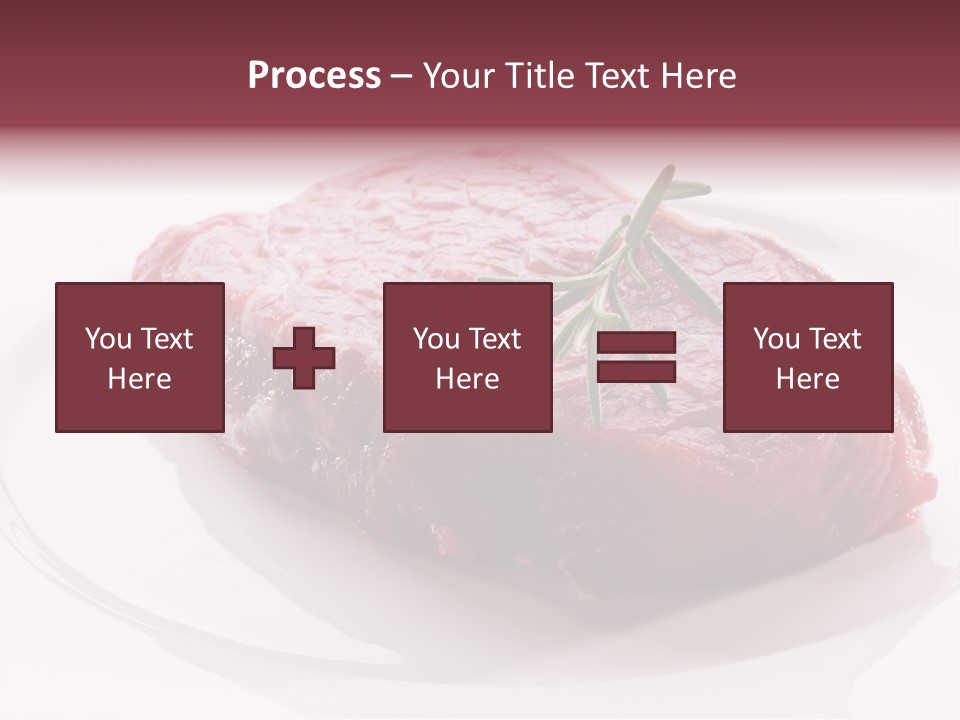 Fresh Rosemary Meat PowerPoint Template