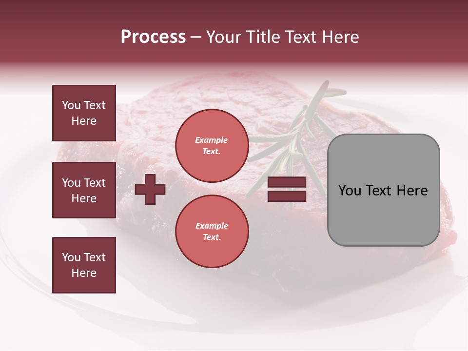 Fresh Rosemary Meat PowerPoint Template