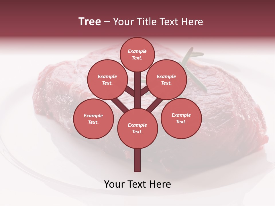 Fresh Rosemary Meat PowerPoint Template