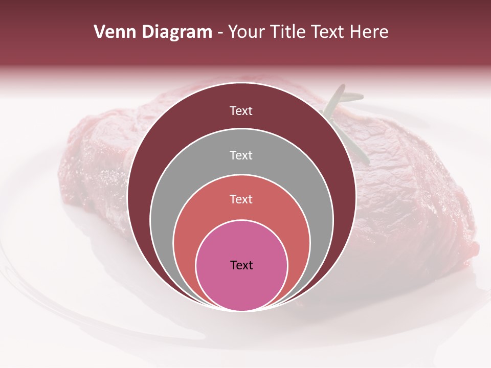Fresh Rosemary Meat PowerPoint Template