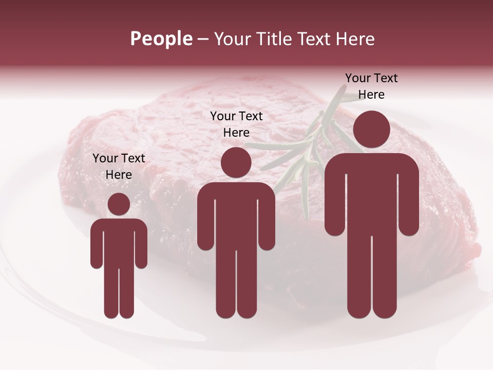 Fresh Rosemary Meat PowerPoint Template