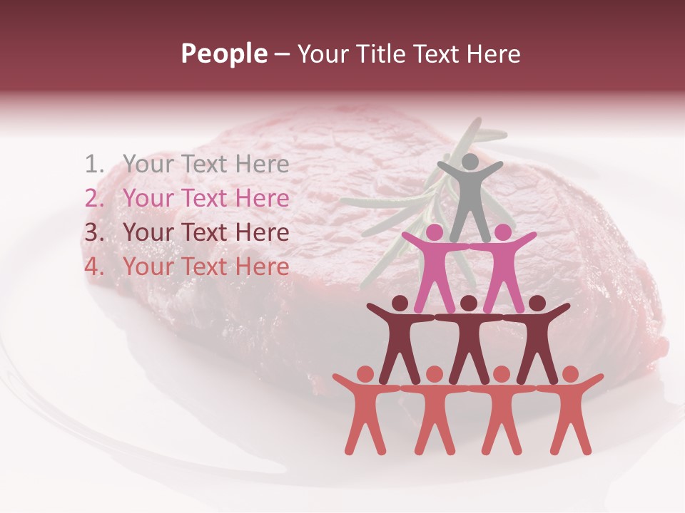 Fresh Rosemary Meat PowerPoint Template