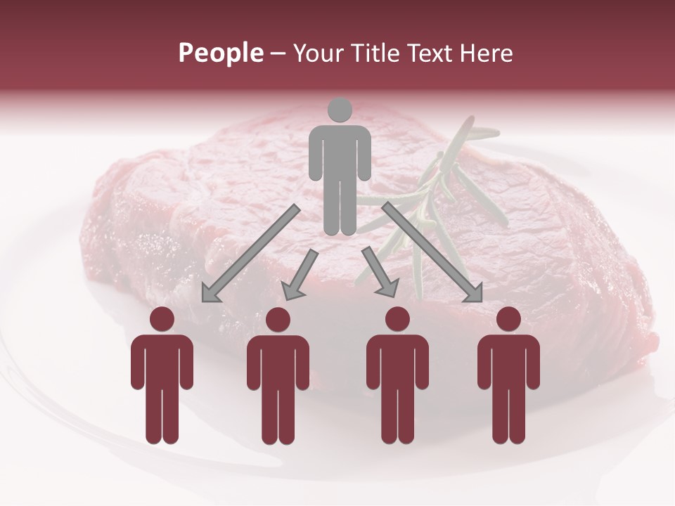 Fresh Rosemary Meat PowerPoint Template