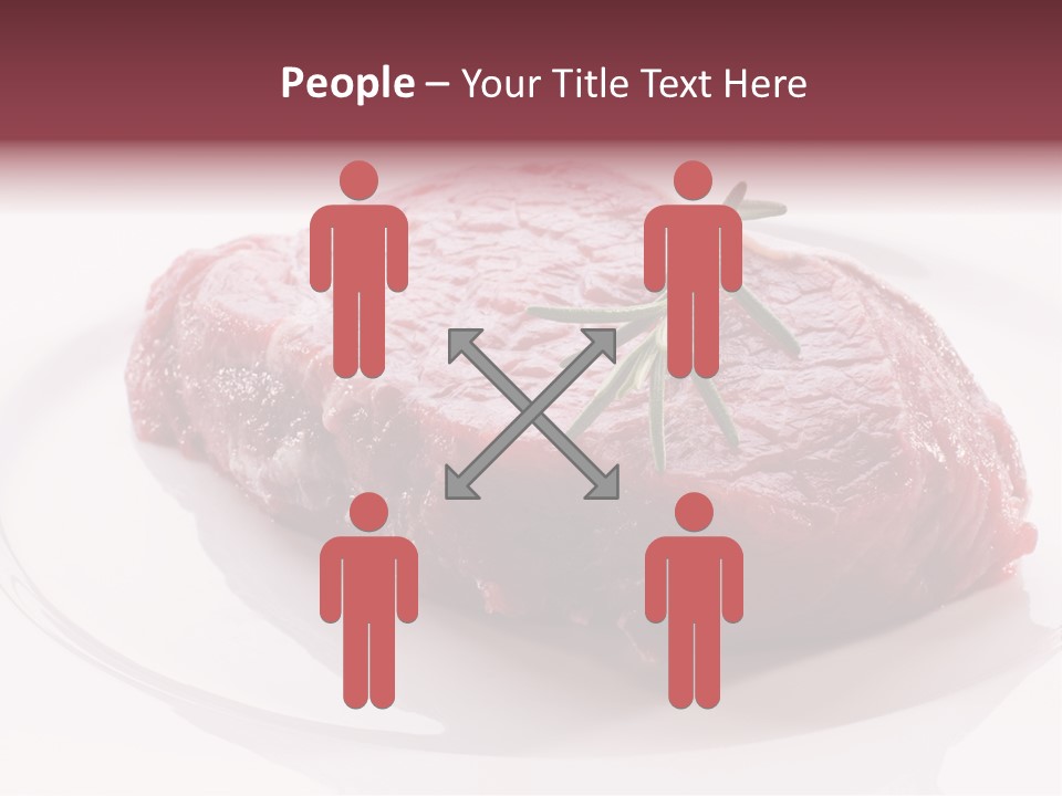 Fresh Rosemary Meat PowerPoint Template