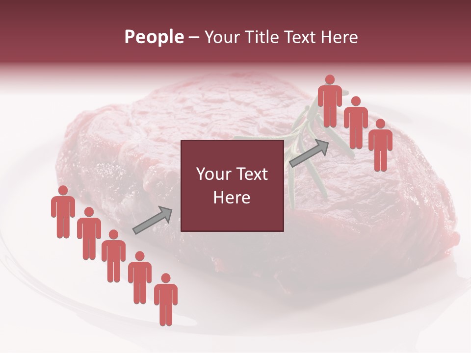 Fresh Rosemary Meat PowerPoint Template