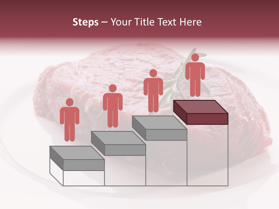 Fresh Rosemary Meat PowerPoint Template