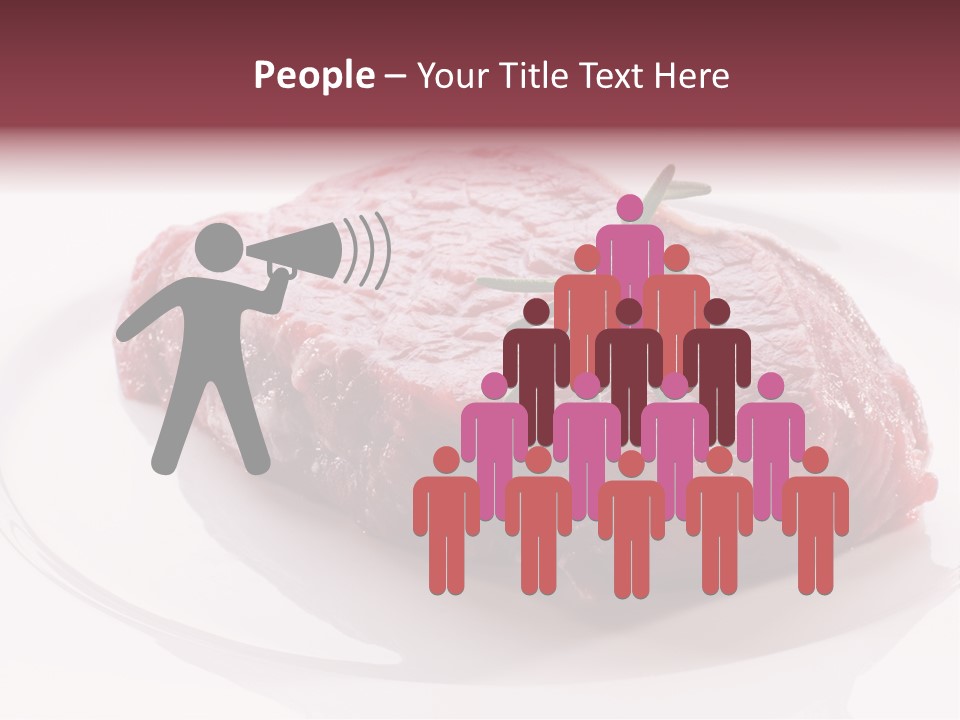 Fresh Rosemary Meat PowerPoint Template