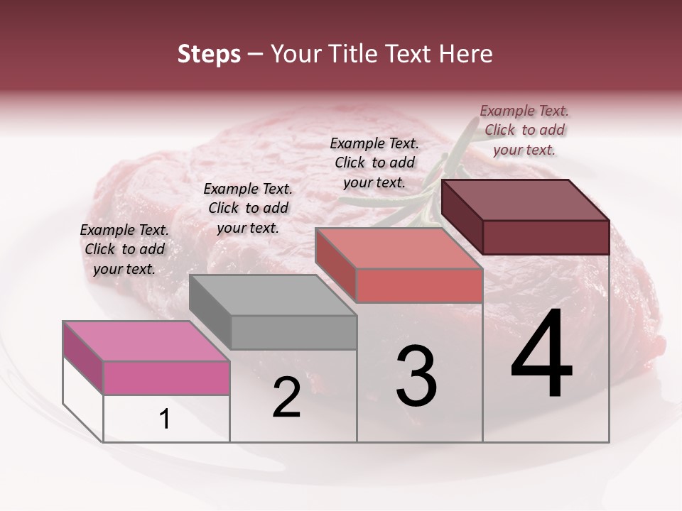 Fresh Rosemary Meat PowerPoint Template