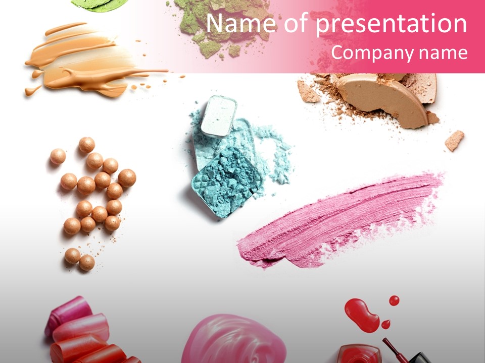 Make Up Products PowerPoint Template