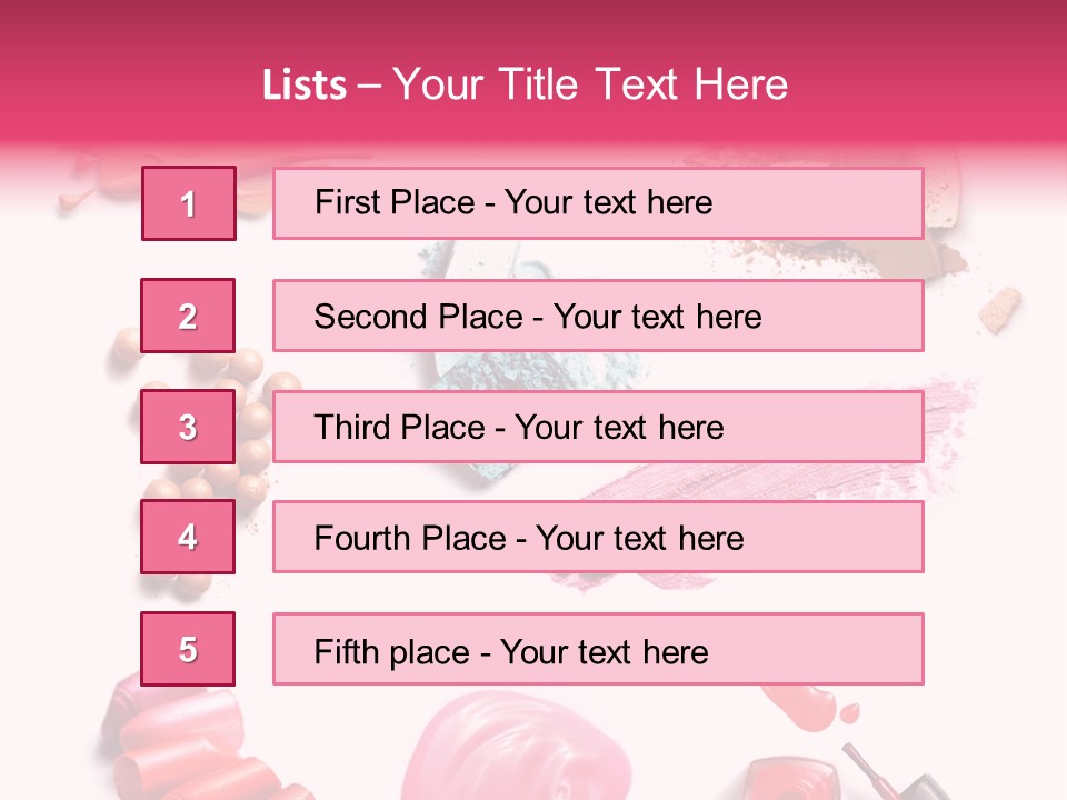 Make Up Products PowerPoint Template