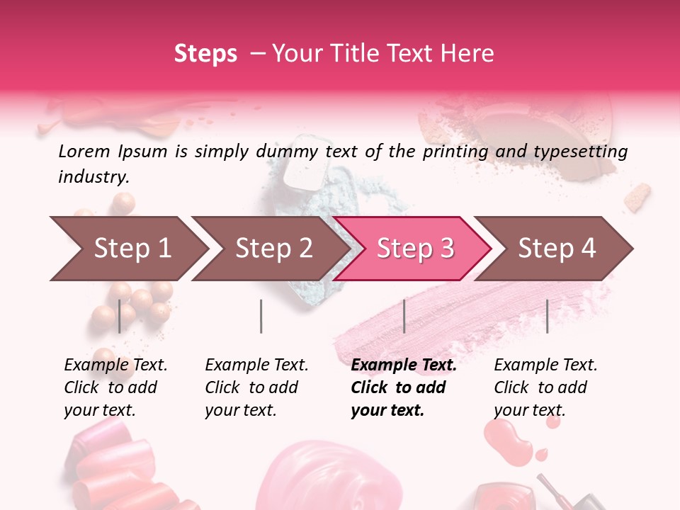 Make Up Products PowerPoint Template