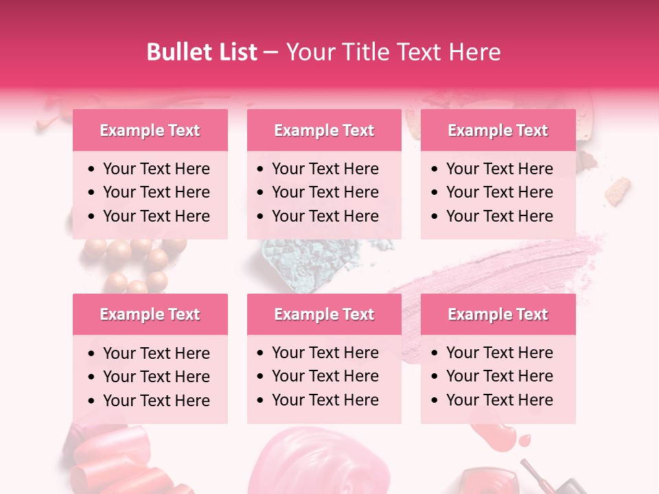 Make Up Products PowerPoint Template