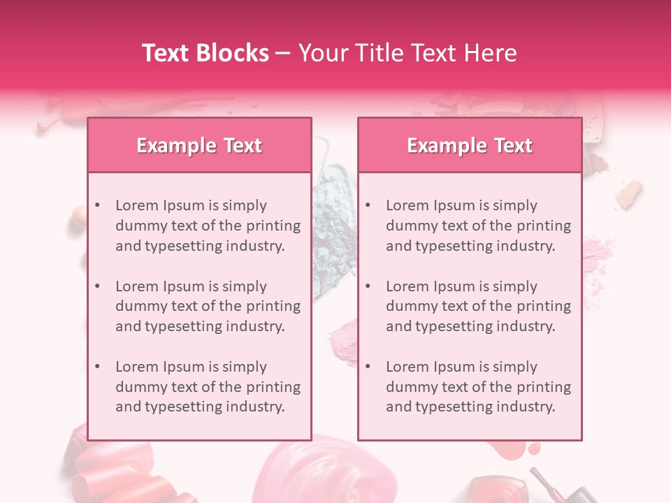 Make Up Products PowerPoint Template