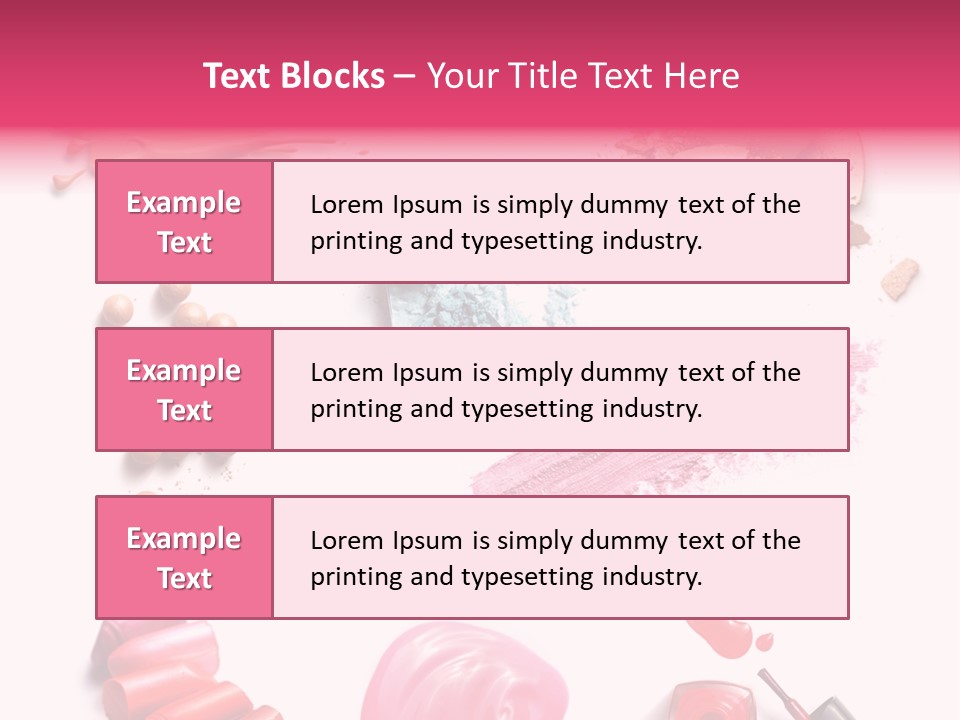 Make Up Products PowerPoint Template