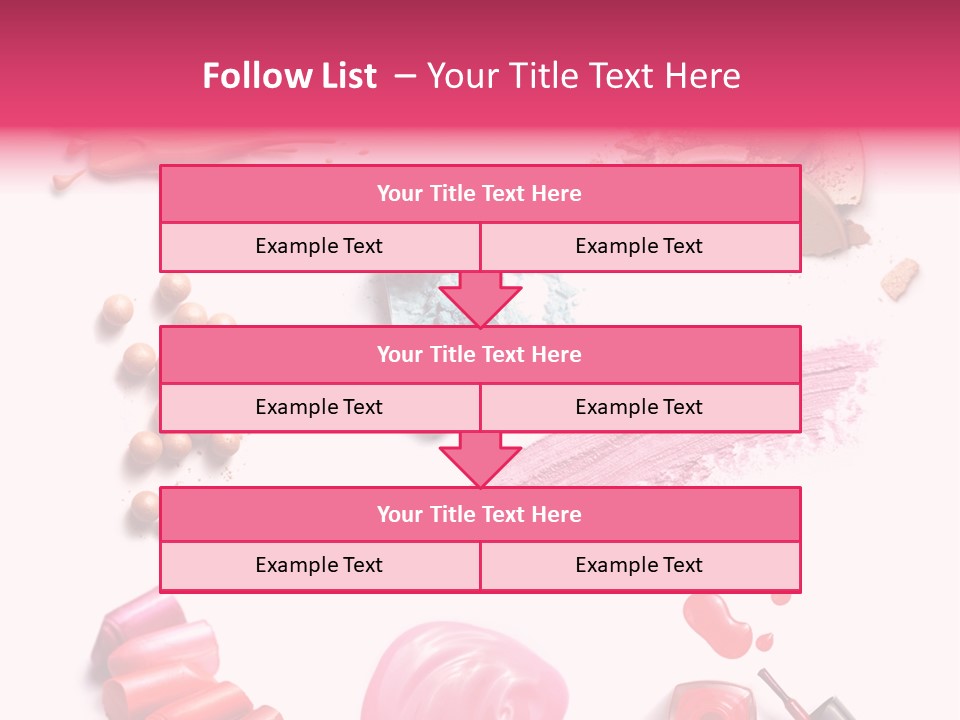 Make Up Products PowerPoint Template
