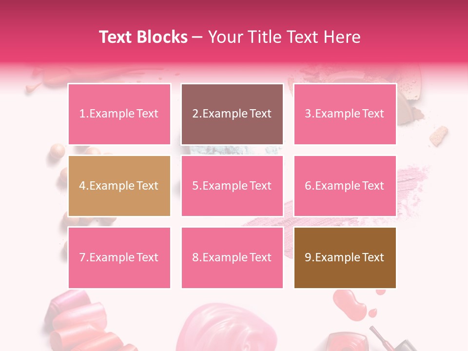 Make Up Products PowerPoint Template