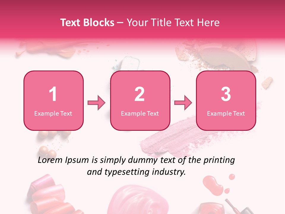 Make Up Products PowerPoint Template