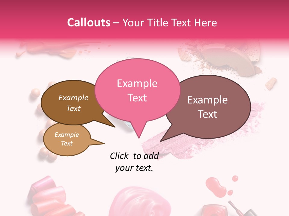 Make Up Products PowerPoint Template