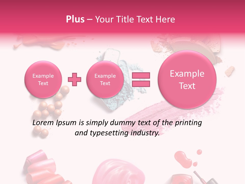 Make Up Products PowerPoint Template