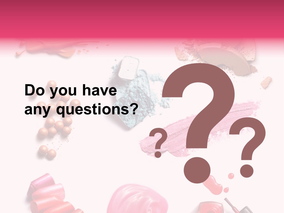 Make Up Products PowerPoint Template